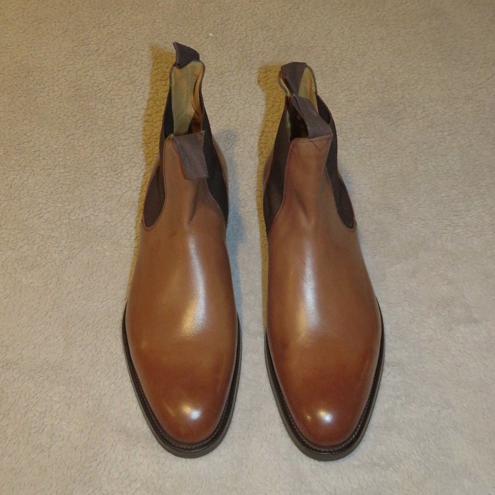 Edward Green Newmarket Brown Leather Chelsea Boots 10.5E NWB